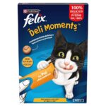 PURINA Felix Deli Moments Chicken - Friandise pour chat - 4x10g