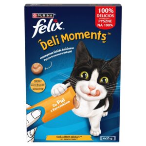 PURINA Felix Deli Moments Chicken - Friandise pour chat - 4x10g