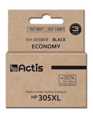 Actis KH-305BKR cartouche d'encre 1 pièce(s) Compatible Rendement standard Noir