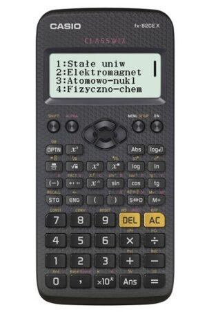CALCULATRICE SCIENTIFIQUE CASIO FX 82CEX NOIRE, AFFICHAGE 12 CHIFFRES