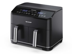 Sharp AF-GD82AE-B Double 8 L Autonome 1800 W Friteuse d’air chaud Noir