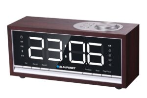 BLAUPUNKT CR60BT Radio-réveil Bluetooth, bois brun