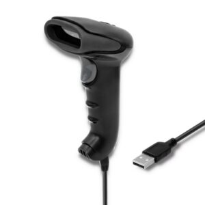 Qoltec 50868 Scanner laser sans fil 1D | 2D | Noir