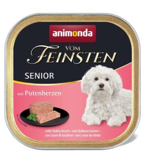ANIMONDA vom Feinsten Senior Coeurs de dinde - nourriture humide pour chiens - 150 g