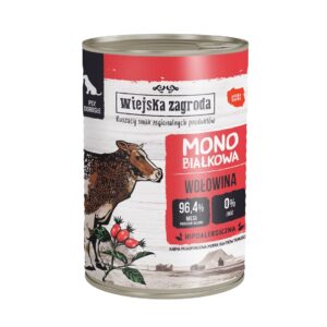 WIEJSKA ZAGRODA Monoprotein Beef - nourriture humide pour chien - 400g