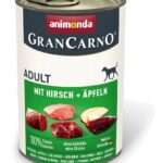ANIMONDA GranCarno Adult Pork with venison and apple - aliments humides pour chiens - 400g