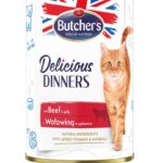 BUTCHER'S Delicious Dinners Pieces of beef in jelly - nourriture humide pour chats - 400g