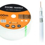 Libox Kabel koncentryczny PCC80 100m câble coaxial RG-6/U Blanc