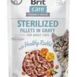 BRIT Care Cat Sterilized Rabbit Pouch - nourriture humide pour chats - 85 g