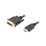 Lanberg CA-HDDV-10CC-0030-BK câble vidéo et adaptateur 3 m HDMI Type A (Standard) DVI-D Noir