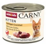 ANIMONDA Carny Kitten Poultry cocktail - nourriture humide pour chat - 200g