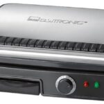 Gril électrique Clatronic KG 3487 (2000W table-top, noir et argent)