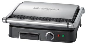 Gril électrique Clatronic KG 3487 (2000W table-top, noir et argent)