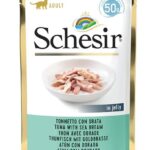 SCHESIR in jelly Tuna with sea bream - nourriture humide pour chat - 50 g