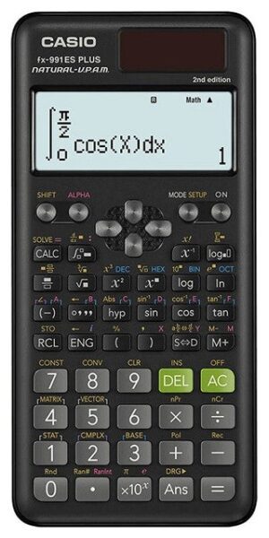 CALCULATRICE SCIENTIFIQUE CASIO FX 991ES PLUS 2 NOIRE, AFFICHAGE 12 CHIFFRES