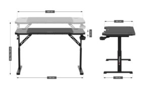 Bureau de jeu Huzaro Hero 2.6 Noir