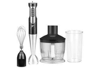 LAFE BRK-003A blender 0,6 L Mélangeur par immersion Noir, Argent, Transparent 800 W