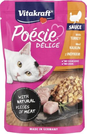 VITAKRAFT POESIE DELICE dinde pour chats - nourriture humide pour chats - 85 g