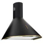 Hotte de cheminée Akpo WK-4 Dandys GOLD 60 cm 450 m3/h, Noir