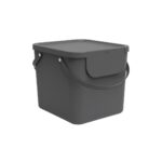 ROTHO Albula Anthracite - conteneur de tri des déchets - 40l
