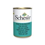 SCHESIR Thon au jambon en bouillon - nourriture humide pour chats - 140g
