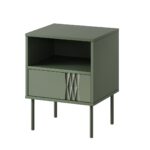 Cama Table de chevet 2 pcs. TRESSE 44x40x53 vert mat