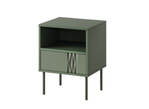 Cama Table de chevet 2 pcs. TRESSE 44x40x53 vert mat