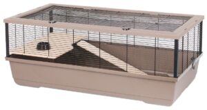 INTER-ZOO Bernie Wood mokka - cage pour rongeurs - 100 x 54 x 39cm