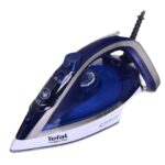 Tefal Ultimate Pure FV6812E0 fer à repasser Fer à vapeur 2800 W Bleu, Argent