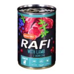 Dolina Noteci Rafi Junior avec agneau, canneberge et myrtille - Nourriture humide pour chien 400 g