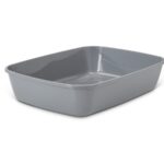 SAVIC IRIZ Gris - bac à litière pour chat - 42 cm - 1 pièce.