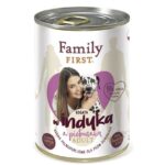FAMILY FIRST Adult Turkey with parsley - Aliments humides pour chiens - 400 g