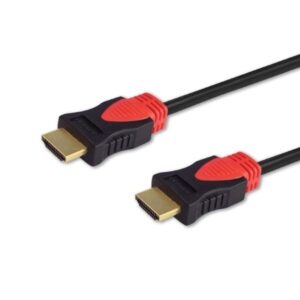 Savio CL-95 Câble HDMI 1,5 m HDMI Type A (Standard) Noir, Rouge