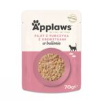 APPLAWS Tuna Fillet with prawn in broth - nourriture humide pour chat - 70g