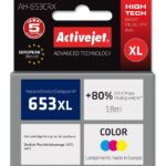 Activejet AH-653CRX Encre pour imprimantes HP; Remplacement HP 653XL 3YM74AE; Premium; 320 pages; couleur