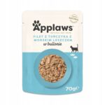 APPLAWS Tuna fillet with sea bream in broth - nourriture humide pour chat - 70g