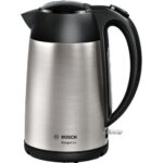 Bosch TWK3P420 bouilloire 1,7 L 2400 W Noir, Acier inoxydable