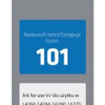 Activejet Encre AE-101Y Bouteille d'encre pour imprimante Epson, Remplacement Epson 101 ; Suprême; 70 ml; jaune