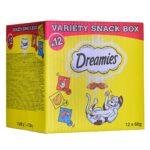 DREAMIES Variety Snack Box - Friandise pour chat - 12x60 g