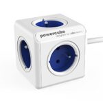 Allocacoc PowerCube Extended Type E multiprise 1,5 m 5 sortie(s) CA Intérieure Bleu