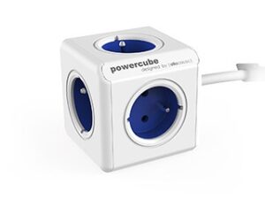 Allocacoc PowerCube Extended Type E multiprise 1,5 m 5 sortie(s) CA Intérieure Bleu