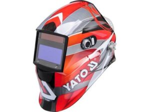 Yato YT-73921 masque et casque de soudage Welding helmet with auto-darkening filter Noir, Rouge, Argent