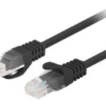 Lanberg PCU6-20CC-0200-BK câble de réseau Noir 2 m Cat6 U/UTP (UTP)