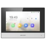 Hikvision DS-KH6320-WTE1 système de portier vidéo 17.8 cm (7") Noir, Argent