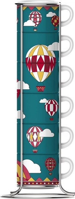Bialetti set de 6 tasses sur pied Winter Wonderland