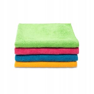 Vileda 141413 Chiffon de nettoyage Microfibre Bleu, Vert, Orange, Rouge 4 pièce(s)