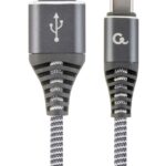 Gembird CC-USB2B-AMCM-1M-WB2 câble USB 1,8 m USB 2.0 USB A USB C Gris, Blanc