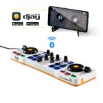 Hercules DJControl Control MIX Bluetooth Pour Smartphone et tablettes Android e 2 canaux Noir, Blanc, Jaune