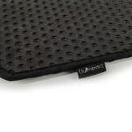 DIAMENTIQ Tapis rectangulaire noir pour bac à litière - 45 x 60 cm