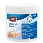 TRIXIE Dental-Care Lingettes pour le nettoyage des dents - 50 pièces.